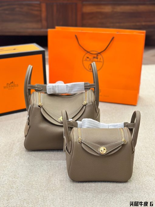 H Lindy new arrival bag Mediums size: 27 * 18cm/light-gray