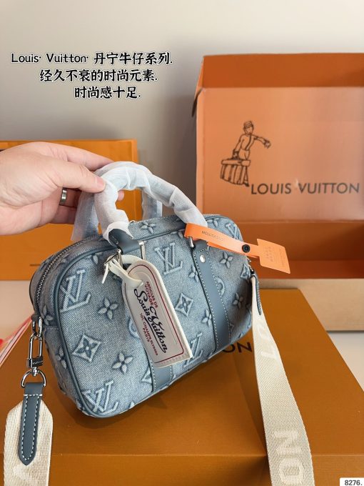 Louis new arrival denim briefcase bag size:24*7*16cm Default Title