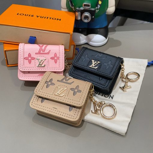 Louis new arrival coin earphone bag wallet 002 beige