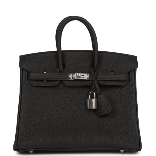 H Birkin 25 Black Togo Palladium Hardware Default Title