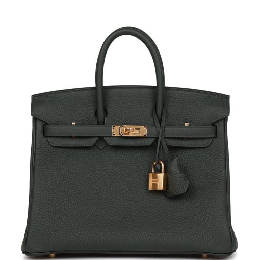 H Birkin 25 Vert Fonce Togo Gold Hardware Default Title