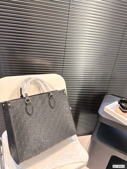 Louis new arrival onthego tote bag size:34 * 27 cm black