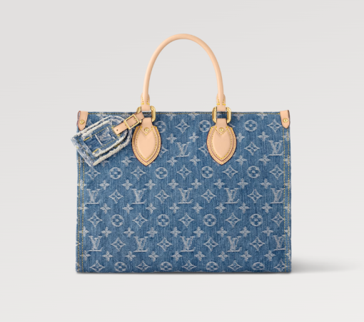 New Louis Remix OnTheGo MM denim bag size: 35 x 27 x 14 cm Default Title