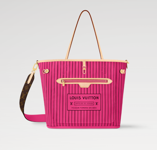Louis Neverfull Bandoulière Inside Out MM bag size: 31*28 * 14 cm red