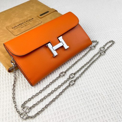 H Constance empson leather bag size:22*11cm 3