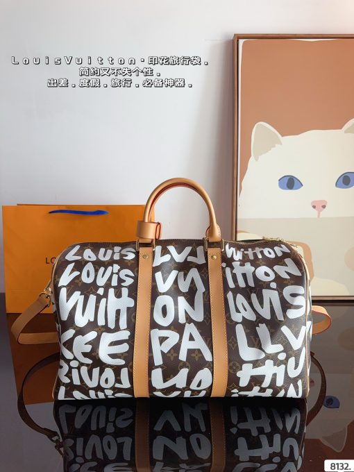 Louis new arrival keepall bag size: 45*22*27 cm rose