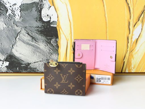 Louis new arrival MPortefeuille Lisa wallet size: 11.5*9 cm brown