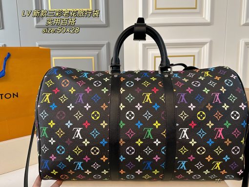 Louis new arrival keepall bag 0010 size: 50 *28 cm black