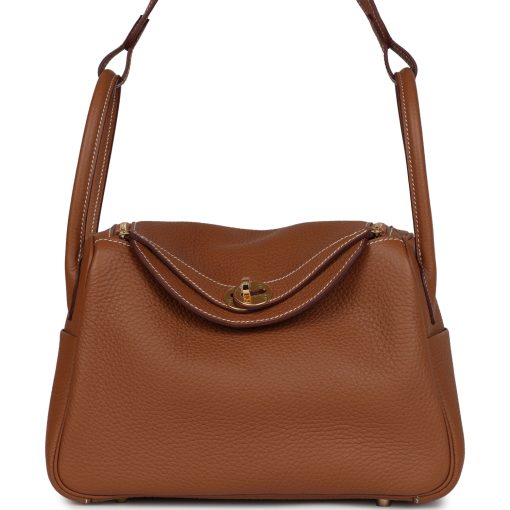 Hermès Lindy 26 Gold Clemence Gold Hardware