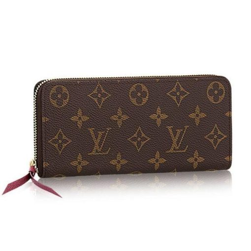 L-bag Monogram Canvas Clemence Wallet M60742 Fuchsia Default Title