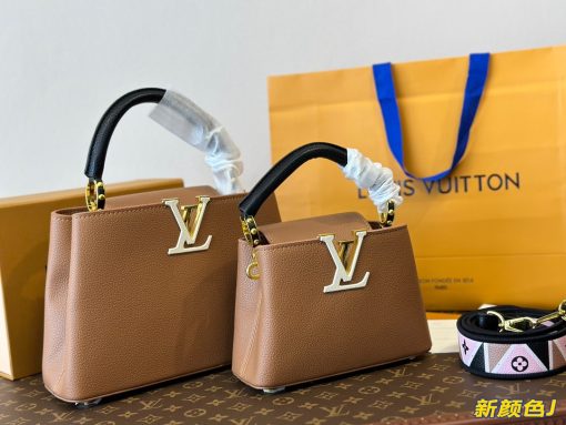 Louis new arrival Capucines monogram bag 02 small size:  20*13 cm