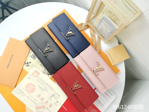 L Capucines new arrival wallet top quality size：19x 10cm pink