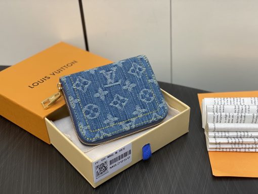 Louis new arrival Zippy Monogram denim wallet size: 11*8.5*2cm Default Title