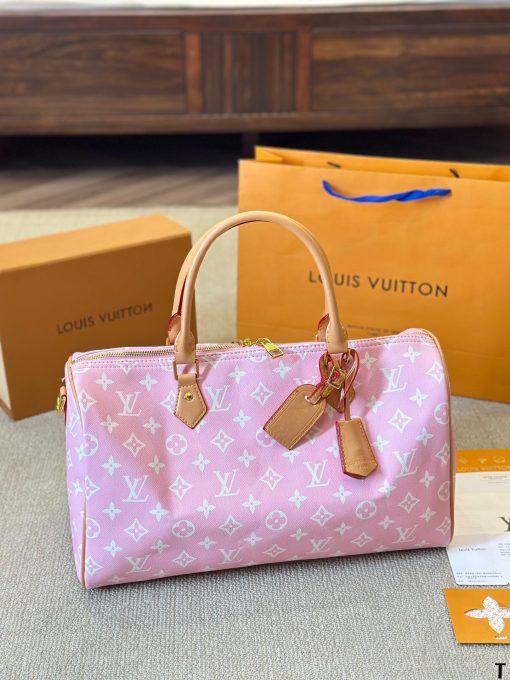 Louis new arrival Keepall Bandouliere 40 bag size : 40 cm pink
