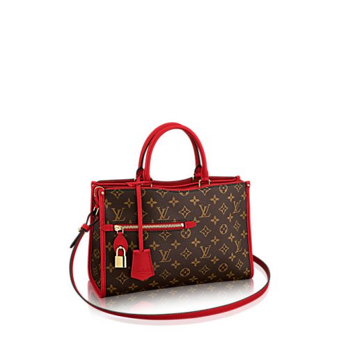 L-bag Monogram Canvas POPINCOURT PM RED Default Title