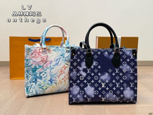 Louis new arrival onthego tote bag size:32 * 26 cm white