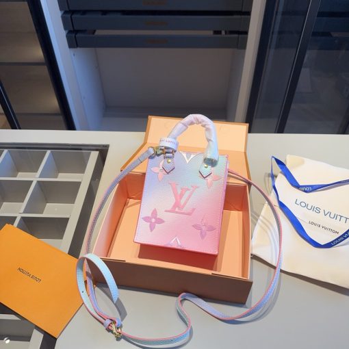 louis new arrival pink mini tote bag size: 14*17*5 cm Default Title