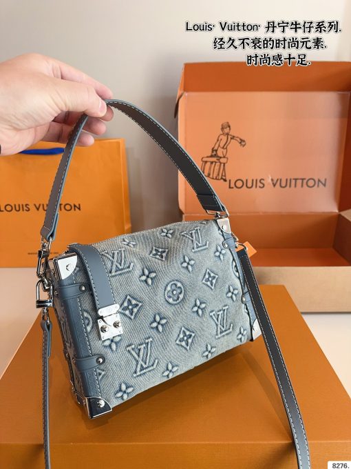 Louis new arrival denim trunk bag size: 23*8*16cm Default Title