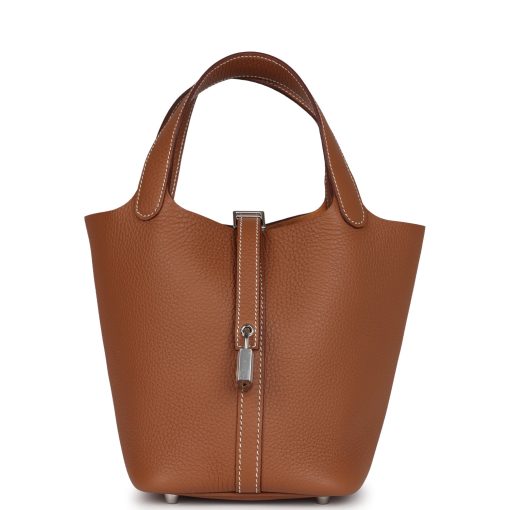 Hermès Picotin Lock 18 Gold Clemence Palladium Hardware