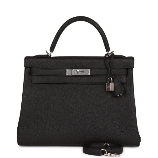 H Kelly Retourne 32cm Black Togo Palladium Hardware Default Title
