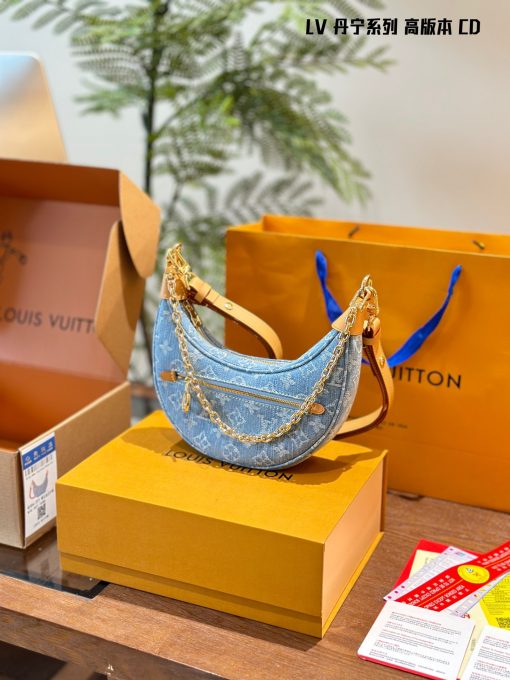 louis new arrival denim nano loop bag small size Default Title