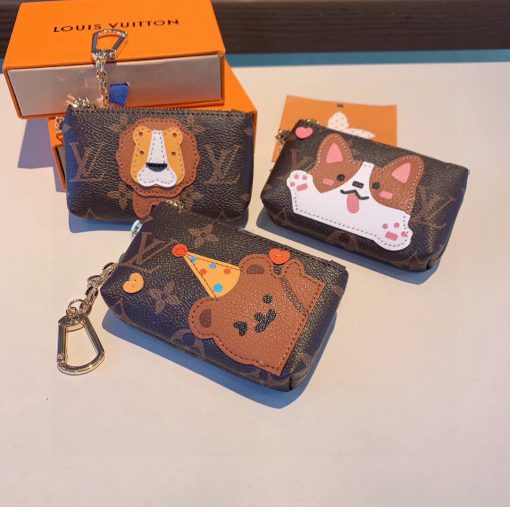 Louis new arrival coin earphone bag wallet three
