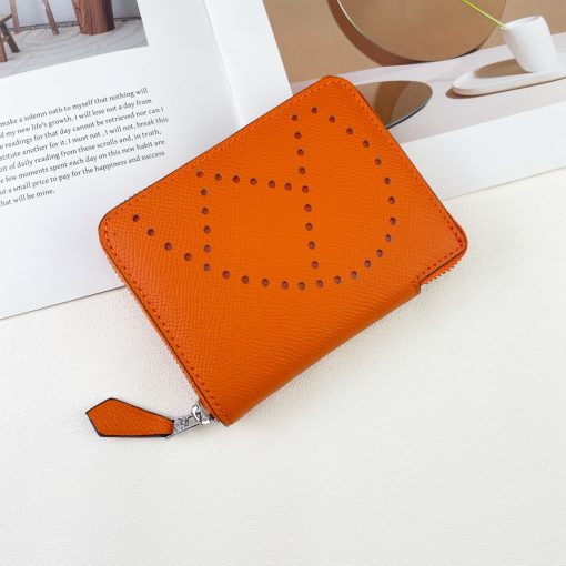 H Silk’in Empson-Barenia leather wallets size : 9.5 x 11.5 cm 8#